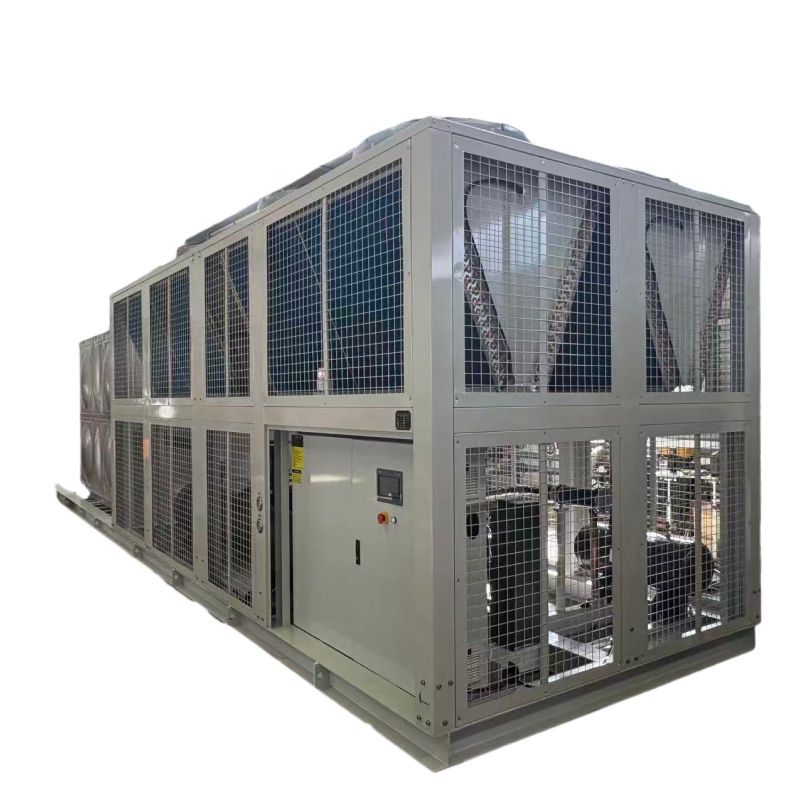 LIDESHENG 7℃ Air-cooled Screw Chiller Attached Water tank Used for New Materials Industry